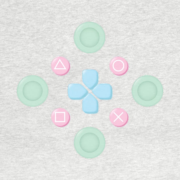 Button Masher Pastel by AlexMathewsDesigns